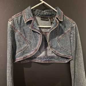 DKNY DENIM BOLERO SHORT JACKET